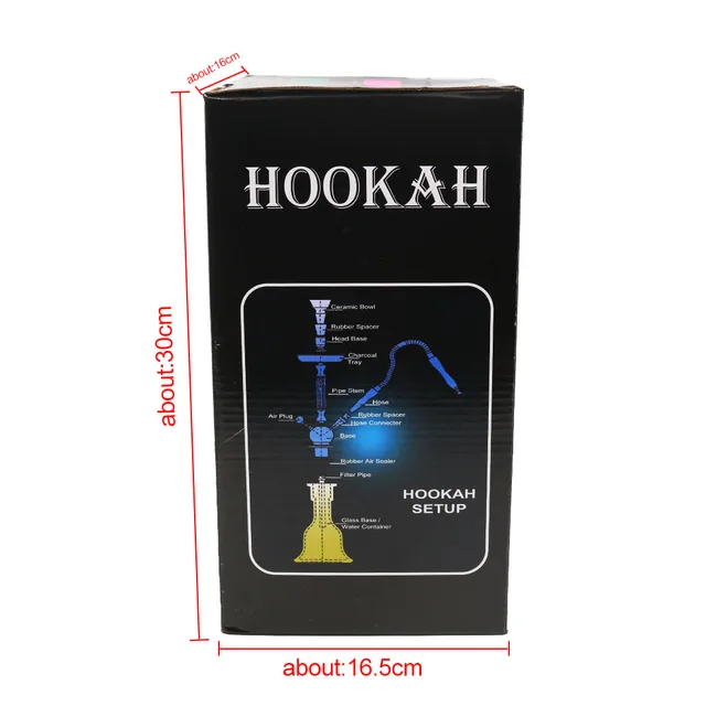 Beautiful Glass Hookah Shisha Set with Hose and Accessories Beautiful Glass Hookah Shisha Set with Hose and Accessories